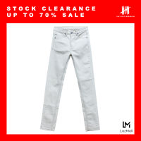 (SIX P.M.) WHITE HEAVY BLEACHED SLIM FIT JEANS / ยีนส์ ฟอกขาว ทรงสลิม / BSJ