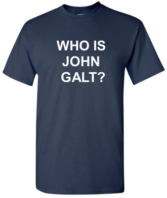 Who Is John Galt Tshirt Ayn Rand Atlas Shrugged Teacher Funny S2Xl