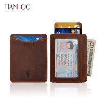 handel Fashion Mens Slim Mini Genuine Leather Credit ID Card Holder Wallet Purse Bag Pouch Book Passport Cover Case