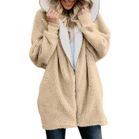 [COD] Faux Fur Jacket 2022 Ladies Warm Fleece Coat Fluffy Hoodie Outwear Cardigans Womens Jackets