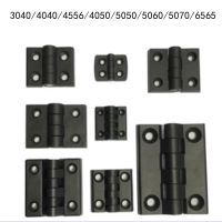 10pcs/set 3040 4040 4556 5050 5060 5070 Black Color Nylon Plastic Butt Hinge for Wooden Box Furniture Electric Cabinet Hardware Door Hardware  Locks