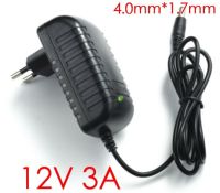 1PCS High quality IC solutions DC 12V 3A Switch power supply 36W LED power adapter EU plug 4.0mm x 1.7mm