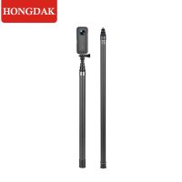 HONGDAK 3m Carbon Fiber Scalable Monopod Extended Edition Invisible Selfie Stick for Insta360 X3 X2 For Go Pro Stick Tripod