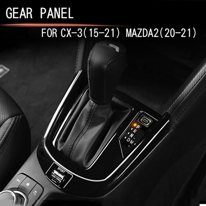 abs-car-central-gear-shift-knob-panel-frame-cover-trim-car-styling-for-mazda-2-20-21-cx-3-15-21-rhd