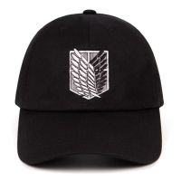 COD tjjs079 100 Cotton aot regiment Dad Hat embroidery Baseball Cap Women Men Snapback Black Shield Attack on Titan