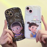 เคส RouJiang สำหรับ iPhone 15 14 13 12 11 Pro Max X Xr Xs Max 7 8 Plus SE 2020เคสโทรศัพท์สำหรับหญิงสาวน่ารักน้อยน่ารักลายการ์ตูนคลาสสิก