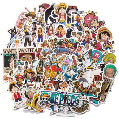 One Piece Luffy Stickers Anime Sticker Notebook Motorcycle Skateboard Computer Mobile Phone Cartoon Toy