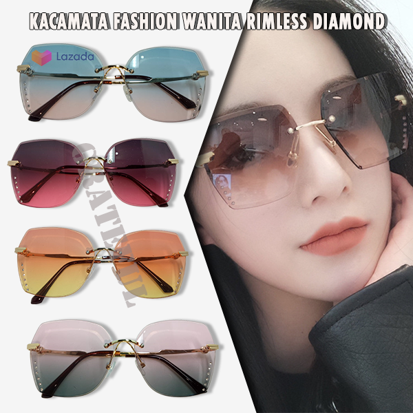 Kacamata Fashion Wanita Terbaru Model Korea Style Oversized Warna