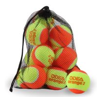 12Pcs Beach Tennis Balls ODEA 50 Pressure Rubber Soft with Mesh for Kids Children Dogs