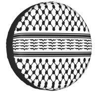 {Automobile accessories} ฝาครอบล้อสำรอง Palestinian Kufeya สำหรับรถเทรลเลอร์รถจี๊ปป้าย Keffiyeh แบบกำหนดเอง14 Quot; 15 Quot; 16 Quot; 17 Quot; Inch