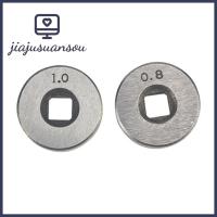 JIAJUSUANSOU 0.6มม. 0.8มม. 1.0มม ที่25x7.4mm อุปกรณ์บัดกรีบัดกรี สำหรับลวดฟลักซ์เหล็กอลูมิเนียม ตัวนำลวดมิก ลูกกลิ้งป้อนอาหารลวดเชื่อม Knurl K Groove ล้อขับเคลื่อนล้อ