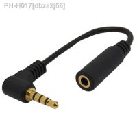 10cm 90 Degree Right Angle 4 Pole TRRS 3.5mm Aux Audio Cable Extender Adapter M/F 3.5mm for PC OR Mic-earphone