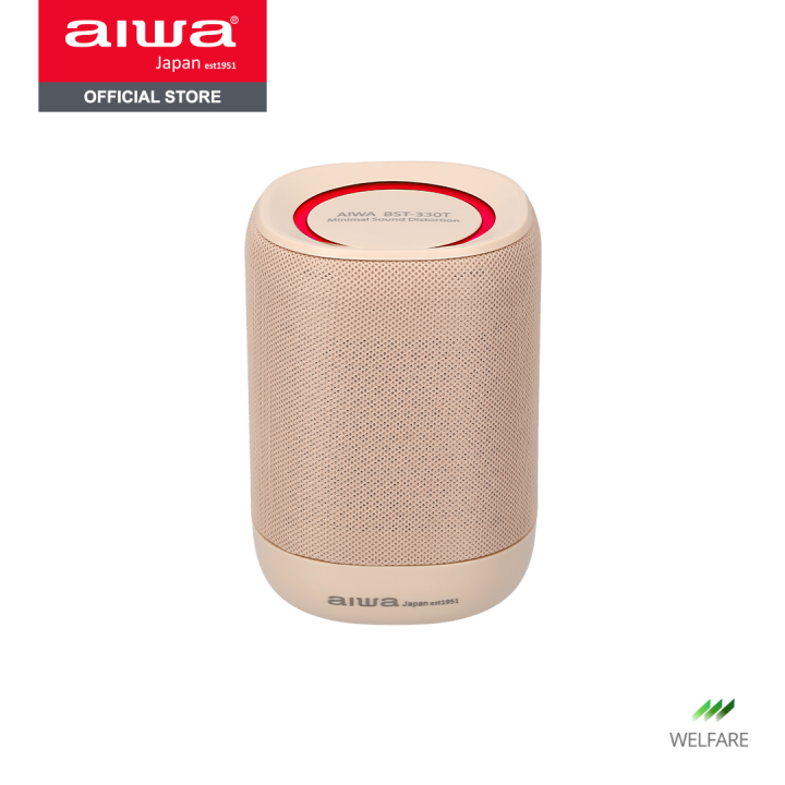 ผ่อน-0-aiwa-bst-330t-mini-bluetooth-speaker-ลำโพงบลูทูธพกพามินิ-กันน้ำระดับ-ipx5