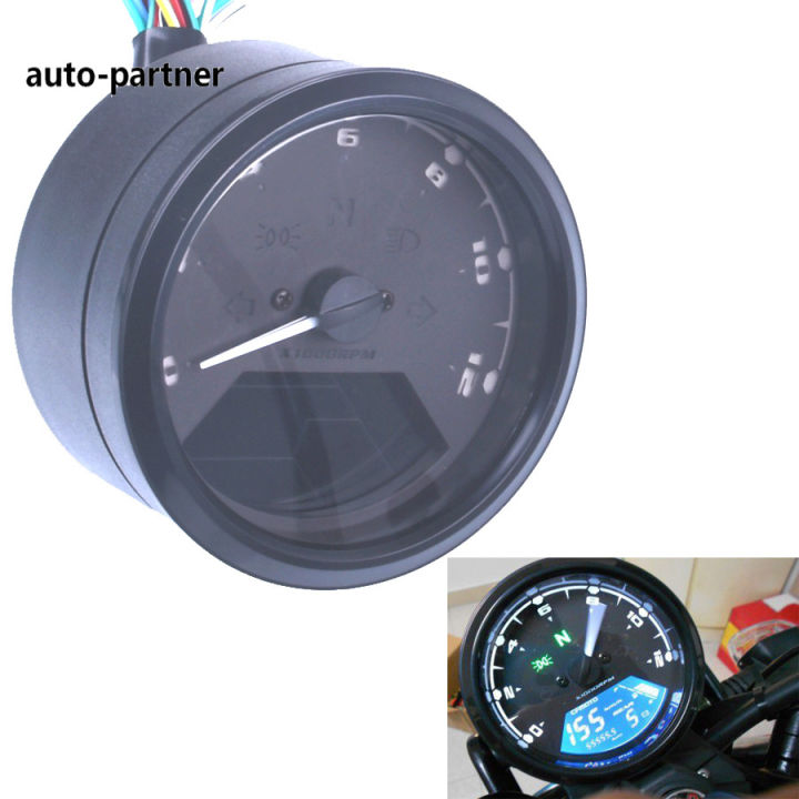 universal-digital-รถจักรยานยนต์-lcd-หน้าจอ-speedometer-เครื่องวัดระยะทาง-techometer-gauge-dual-speed