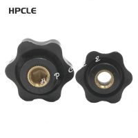 【CW】 5pcs m4 m5 m6 m8 m10 Plum Bakelite Hand Tighten Handle Thread Star Mechanical Thumb Clamping Knob Manual Nuts