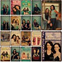 โปสเตอร์โลหะวินเทจป้ายดีบุกสำหรับ Gilmore Girls Manga Movie Art เหมาะสำหรับ Home Room Man Cave ตกแต่ง Plaques