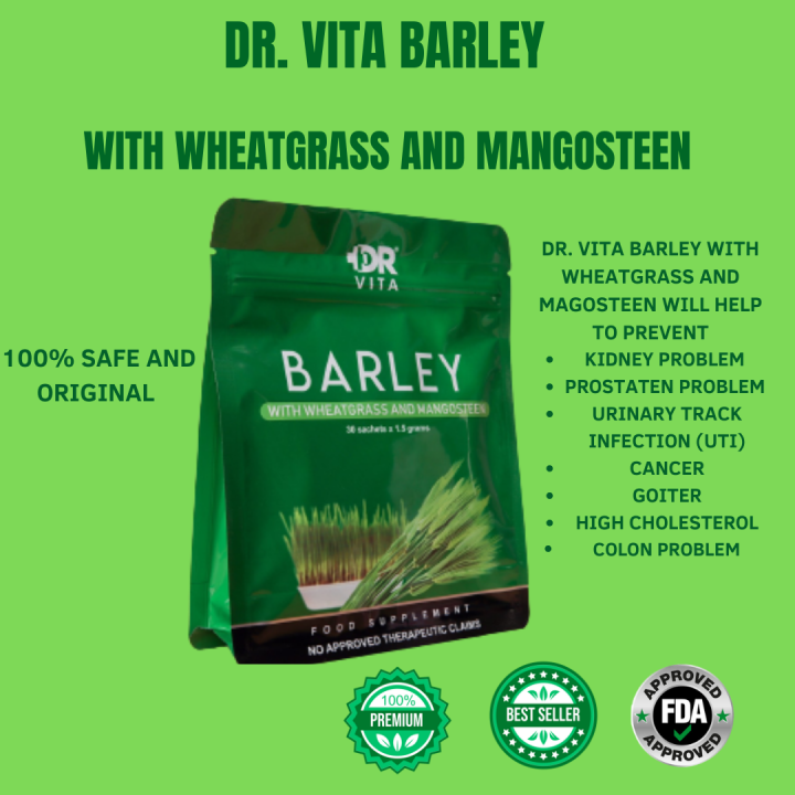 1pc/2pcs/3pcs Dr Vita Barley with Wheatgrass and Mangosteeen Its helps