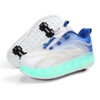 Heelys แบบชาร์จสี่ล้อ LED รองเท้าสำหรับเด็กผู้ชาย, รองเท้าส่องสว่างสำหรับเด็กผู้ชาย, รองเท้าล้อสำหรับเด็กหญิงและเด็กชาย, รองเท้าพายุส่องสว่าง, ขนาด28-42