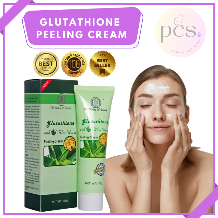 100 Aloe Vera Glutathione Peeling Cream Aloe Vera Gel Skin Peeling