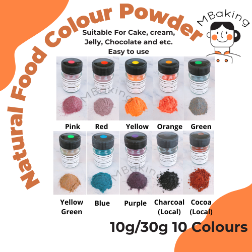 Korea Natural Food Colour Powder 10 in 1 Set 韩国天然色粉套装 Lazada