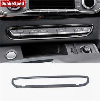 For Audi Q5 FY 2018 2019 Stainless Steel Interior Accessories Center Console Button Frame Decoration Decals Car Styling