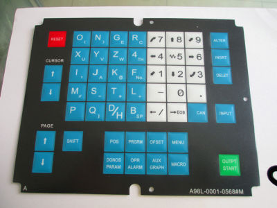 A98L-0001-0568 # M CNC HMI Memne Keypad Buttons สำหรับ Fanuc Machine Operator Panel, Plastic , Silicon หรือ Keyboard