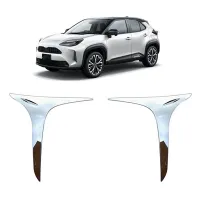 For Toyota Yaris Cross 2020 2021 2022 Car Front Fog Lights Lamp Strips Trim Cover Sticker Car Styling