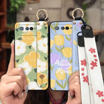 Fashion Design Durable Phone Case For Asus ROG Phone6 Phone Holder Back Cover Silicone Shockproof sunflower Anti-dust