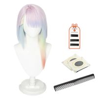 HOLOUN Game Anime Lucy Cosplay Wig Lucyna Kushinada Multicolor Hair Halloween Christmas Gift New