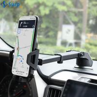 SURP แรงโน้มถ่วง ขาตั้ง ตัวดูดแขนยาว สากล รองรับ GPS ที่ยึดในรถยนต์ ที่วางโทรศัพท์ในรถ สนับสนุนคลิปแดชบอร์ด