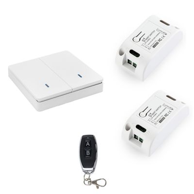 Wireless Smart Light Switch RF 433MHz Lighting Control Intelligent Switch AC 90-250V 10A Module( 1 W and 2 C and 1 RC)