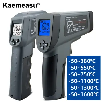 Infrared Thermometer Temperature Gun 50c ~380c Digital Laser Thermometer  Gun Ir Thermometer Temp Gun With Adjustable Emissivity & Max Min Avg Measure
