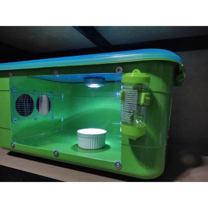 28L ACRYLIC BIN CAGES FOR HAMSTER (FREE LED LIGHTS) Lazada PH