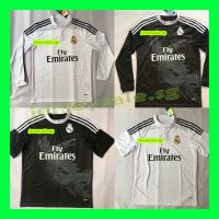 New Original Top Quality 14/15 Real Madrid Away Black Soccer Jersey Shirt 2014 2015 FA Cup Final Home White Retro Football Jersey Shirt S M L XL 2XL