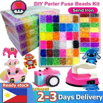 Magic Beads Kits Water Sticky Perler Beados Pegboard Set Fuse Jigsaw Puzzle  Education Toys for Kids