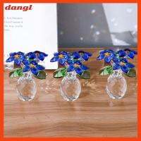 DANGL Forget-ME-ไม่ใช่ดอกไม้ ฟิกเกอร์ Forget Me Not Flowers คริสตัลคริสตัลคริสตัล สีฟ้าสีฟ้า ตกแต่งดอกไม้คริสตัล ความสวยงามที่ชื่นชอบ เครื่องประดับดอกไม้คริสตัลสีฟ้า บ้านในบ้าน