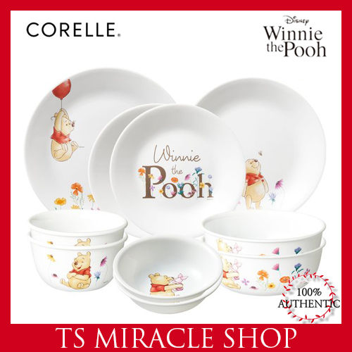 Corelle x Winnie the Pooh Dinnerware 10p Set/Disney Plate,Bowl,Kitchen, USA