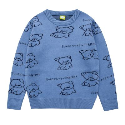 Childrens Knit Jumpers Kids Cartoon Sweater Childrens Knitted Light Sweatshirts for Kids Clothes Boys Child Boys Warm Blouse