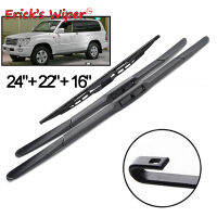 Enlife Wiper Front &amp; Rear Wiper Blades Set For Toyota Land Cruiser 100 J100 1998 - 2007 Windshield Windscreen Window 24"22"16"