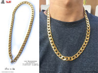 สร้อยคอ hiphop oval ทองแบน10มิล necklace สแตนเลสแท้ Stainless แฟชั่นชาย แฟชั่นผู้หญิง 316l allacc