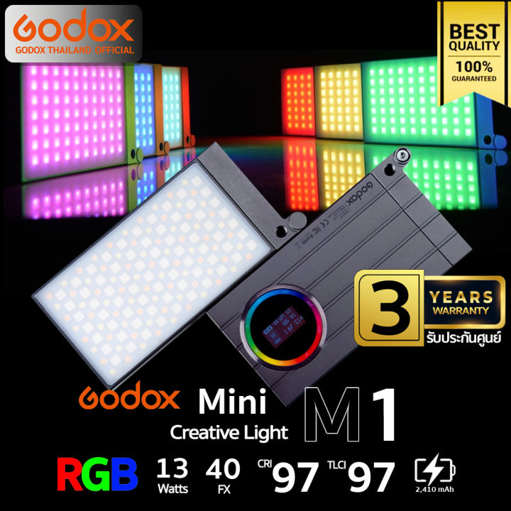 godox-led-m1-rgb-13w-2500-8500k-2410mah-รับประกันศูนย์-godox-thailand-3ปี