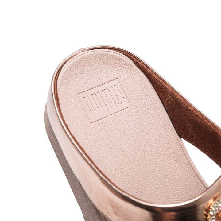 พร้อมส่ง-fitflop-fino-crystal-lock-tp-da8-592-รองเท้าแตะเปิดนิ้วเท้า-หนังแท้-ลําลอง-ฤดูร้อน-สําหรับผู้หญิง-dd