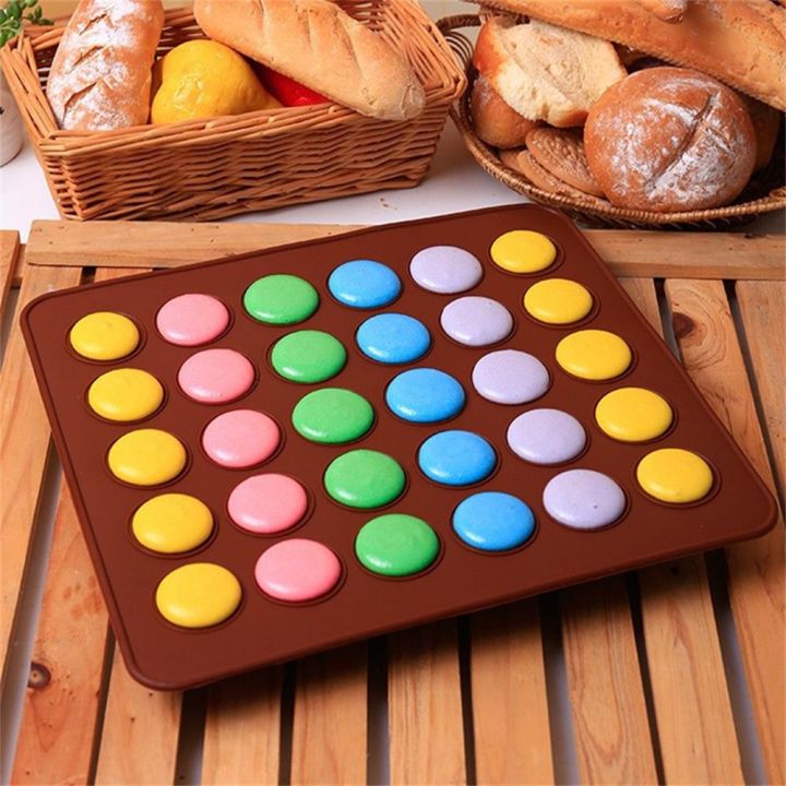 macaron-silicone-placemat-baking-mat-30-48-holes-non-stick-diymacaroon-dessert-cake-mold-oven-baking-pad-kitchen-accessories