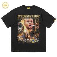 BIL Nba Stephen Curry เสื้อยืดแขนสั้น ผ้าฝ้าย ทรงหลวม ใส่สบาย เลือกสีได้ สองสี แฟชั่นสไตล์ฮิปฮอป 2022 S M L XL 2XL 3XL