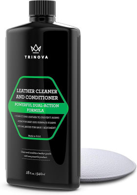TriNova Leather Conditioner and Cleaner, 18 oz / 540 ml 1 Bottle