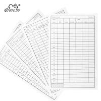 20pcs GVOVLVF Golf Scorecard Score Sheet Tracking Record Stat Card Double Sided Printed Golf Shot and Stat Tracking Scorecards