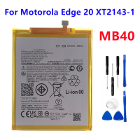 แบตเตอรี่ MB40สำหรับ Motorola Edge 20 XT2143-1 4000MAh ความจุสูง Batteria เครื่องมือฟรี