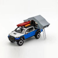 GCD 1:64รุ่นรถ Tacoma N300 Off-Road พร้อมอุปกรณ์เสริม Alloy -Blue Silver