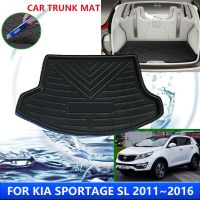 แผ่นป้องกันฝาหน้าฝาหลังกระโปรงรถสำหรับ Kia Sportage SL 2011 ~ 2016 2012 2013 2015อุปกรณ์เสริมป้องกันการเสื่อกันเปื้อนดินสอเขียนขอบตากันน้ำอัตโนมัติ