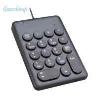 Gazechimp คีย์บอร์ด18ปุ่ม USB Numpad อเนกประสงค์ทนทานปลั๊กแอนด์เพลย์มีสไตล์